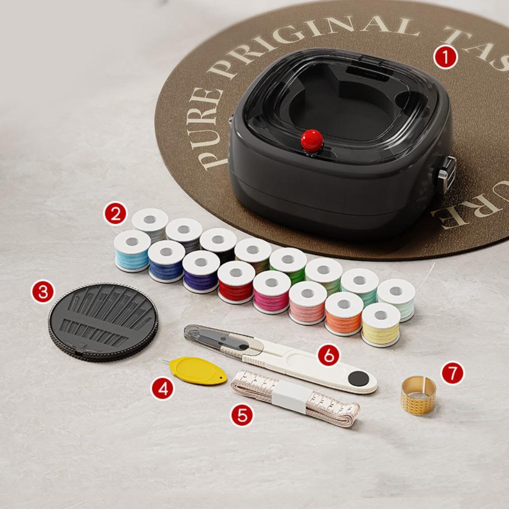 

Hand Needle Thread Hand Sewing Sewing Kit Set Magnetic Sewing Supplies Organizer Office чёрный