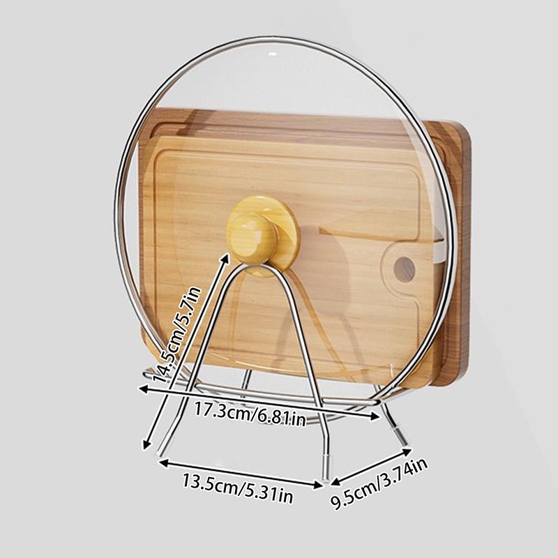 1PC Rack Shelf Stand Multi Layer Space Saving Rustproof Cutting Board Practical Kitchen Organizer Pot Lid Holder Iron Art Home
