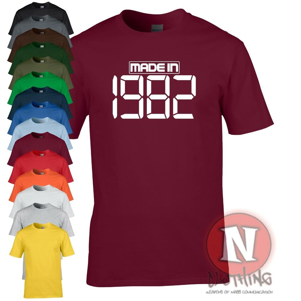 Made in 1982 t-shirt birthday party celebration fancy dress Teeshirt