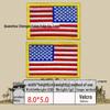 Embroidered Velcro US Flag Patch - Multicolor Stars and Stripes (Left & Right)