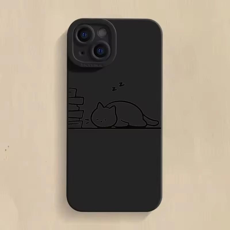 Funny Animal Cat Paired Couple Phone Case For Samsung Galaxy S25 S24 S23 S22 S21 Ultra S20 Plus S24FE A15 A35 A54 A55 Soft Cover