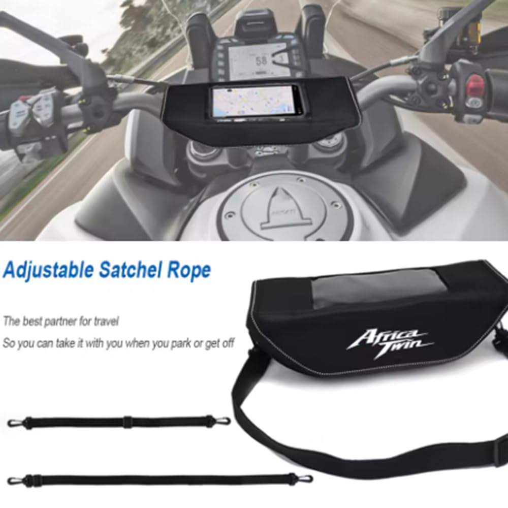 New Handlebar Motorcycle Waterproof Storage Travel Tool Portable Waterproof Storage Tool Bag for CRF1000L Africa and Adventure Sports Bag, Bag, Bag,