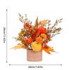 Fall Centerpieces For Tables Maple Leaves Pumpkin Thanksgiving Decorations Thanksgiving Decorations For Autumn Fireplace Shelf