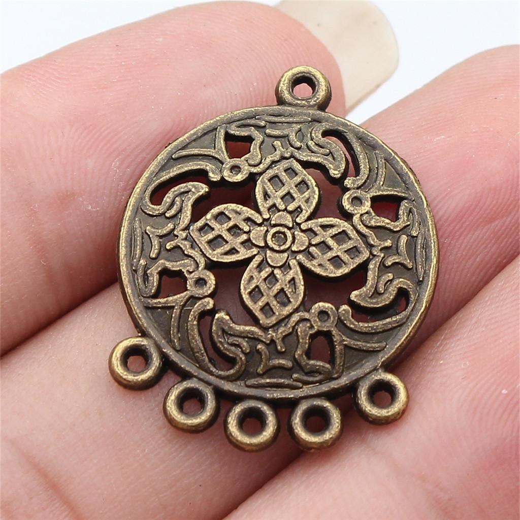 Accessoires Pièces Connecteur Boucle d'Oreille Rond Multi-Trous Fournitures de Bijoux de Mariage ZA044