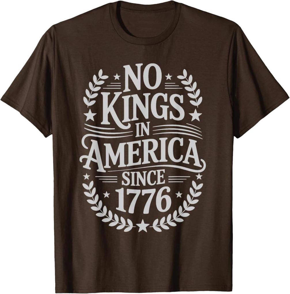 Vintage No Kings In America Since 1776 Design Funny Unisex T-Shirt