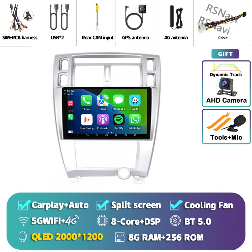 Android 14 Car Radio For Hyundai Tucson 2004 - 2009 Player Multimedia GPS Navigation Stereo CarPlay Auto Video Head Unit DSP DVD