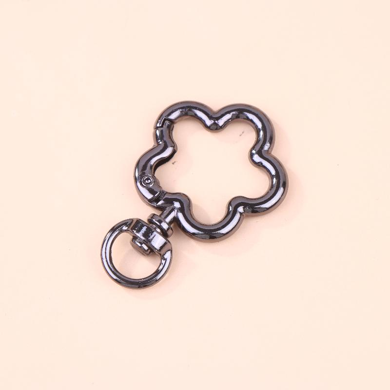 5Pcs Zinc Alloy Flower Swivel Lobster Claw Clasps Swivel Lanyards Trigger Snap Hooks Strap Connector For Diy Bag Key Chains Ring