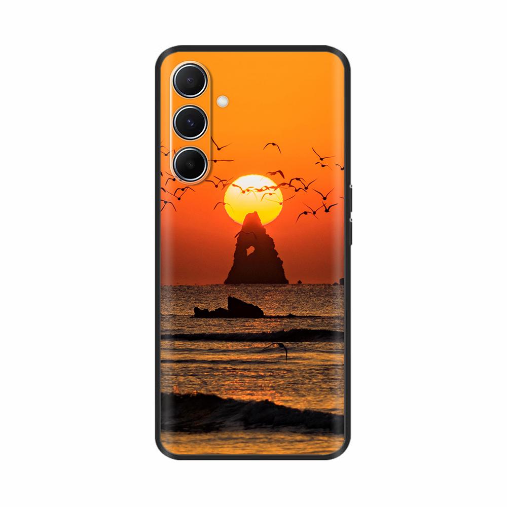 Silicon Phone Case For Samsung Galaxy A26 A36 A56 A16 5G Shockproof Shell Soft Black Painted Back Cover Fundas Cases Coque Para