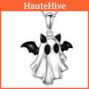 Halloween Ghost Pendant Necklace With Zinc Alloy Material For Trendy Holiday Accessory