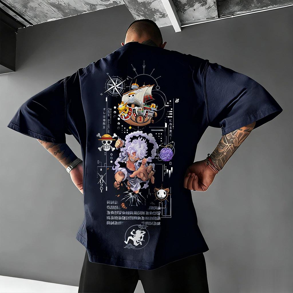 Ace Chopper Graphic T Shirt Men Women 2026 Summer Streetwear Oversized Cotton Tee Casual Short Sleeve Tops