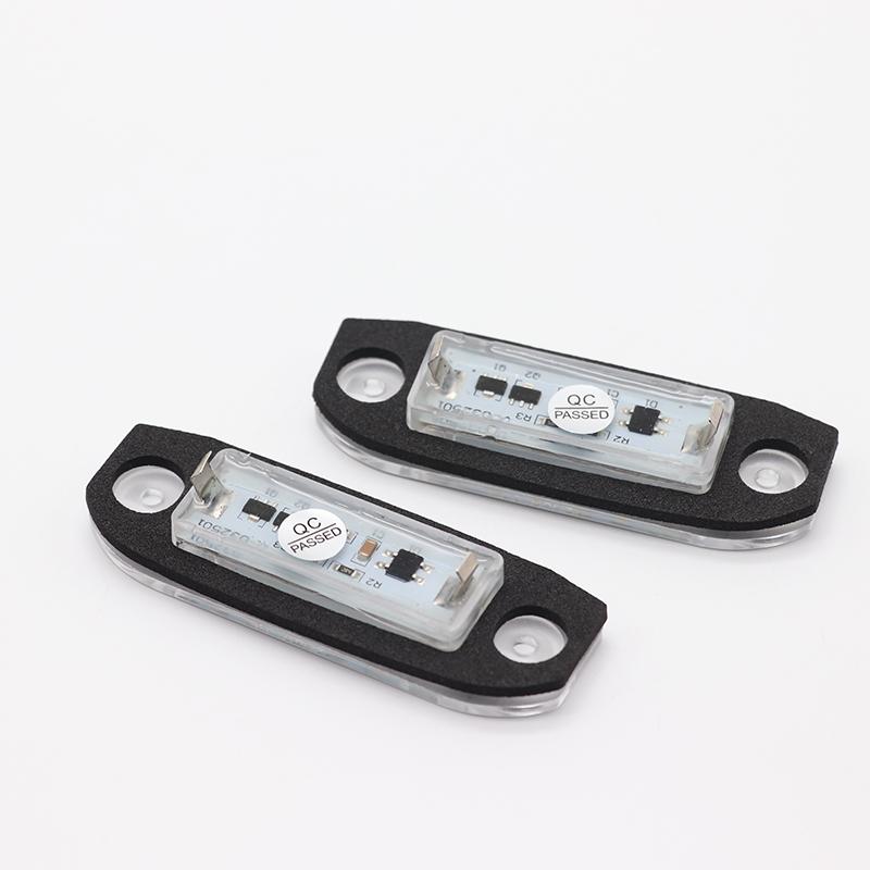 2pcs No Error LED License Number Plate Light For Volvo V70 MK III XC70 MK II 2007+ S60 MK II V60 2010+