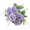 Artificial Rose Bouquet Home Decor Wedding Centerpiece Photography Prop Silk Flower Arrangement In Multiple Colors