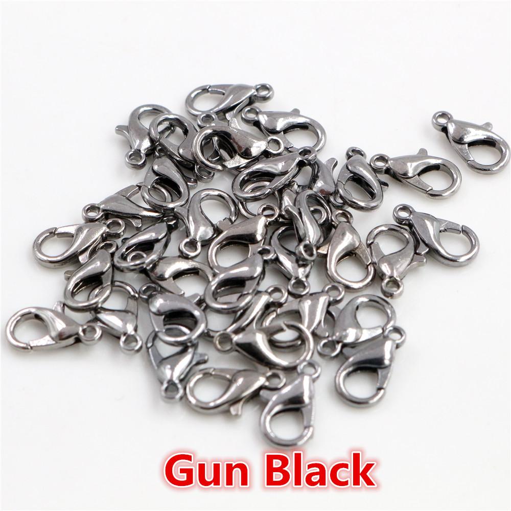 

10x5mm/12*6mm 50pcs/lot 9 Colors Plated Fashion Jewelry Findings,Alloy Lobster Clasp Hooks for Necklace&Bracelet Chain DIY 10x5mm