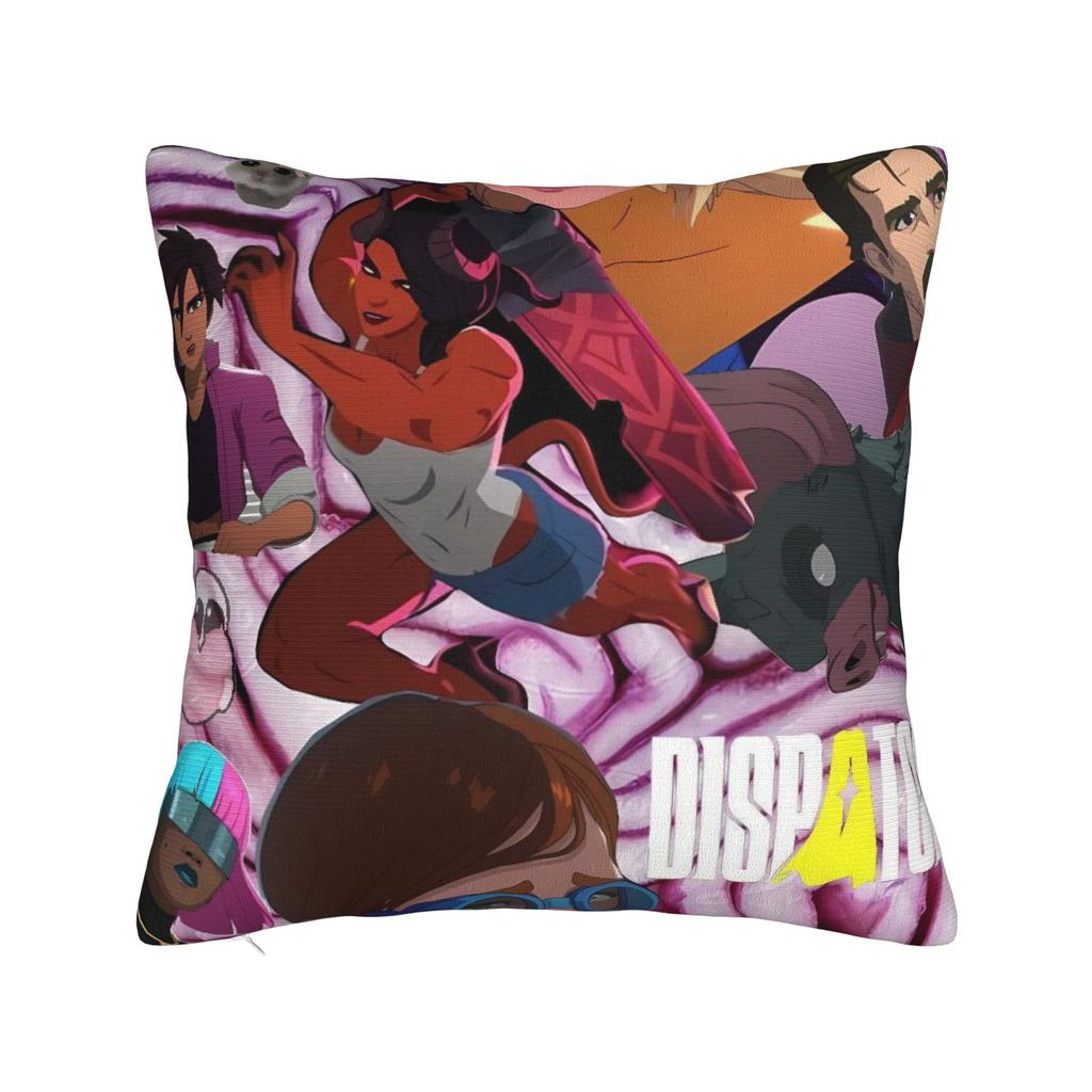 Dispatch Game Characters Pillow Case  Funny Pillow Cover Square Pillowcases For Living Room Sofa