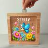 Personalised Animal Letter Customer Name Money Box Gift Kids Money Bank Frame Present for Christmas