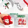 Weihnachts Hundesocken Anti-Rutsch Haustier Pfoten Socken Santa Rentier Schneeflocke Muster Anti-Verlust Warme Weiche Socken für Kleine Mittlere Hunde