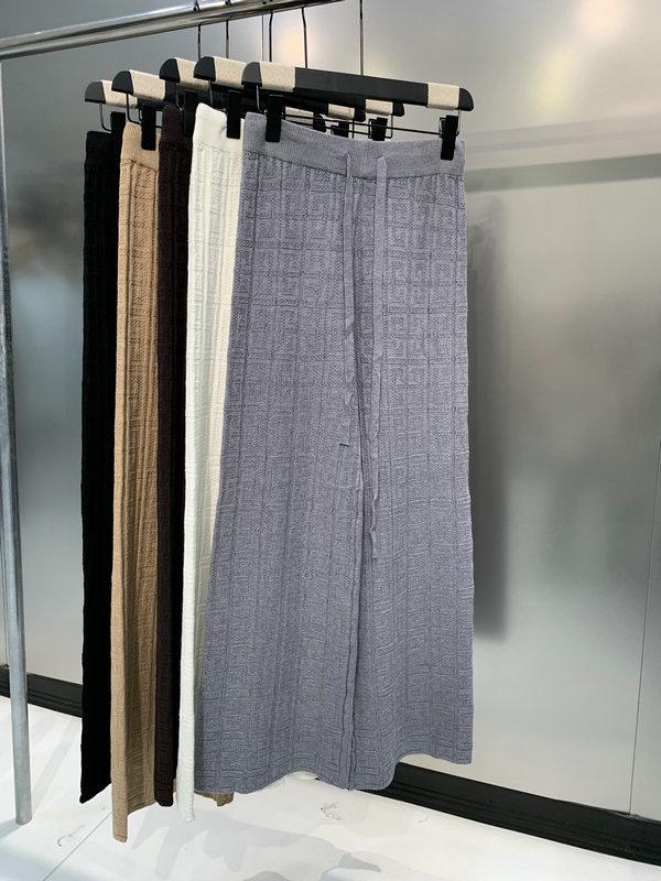 

THOM BRASSY Жаккардовые брюки широкого кроя с конфиденциальной накладной 7152 Поддержка In Stock серый