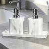 Nordic Style Marble Hand Sanitizer Bottle Bathroom Press Emulsion Dispenser Bathroom Emulsion Sub-bottle Bathroom Decoration