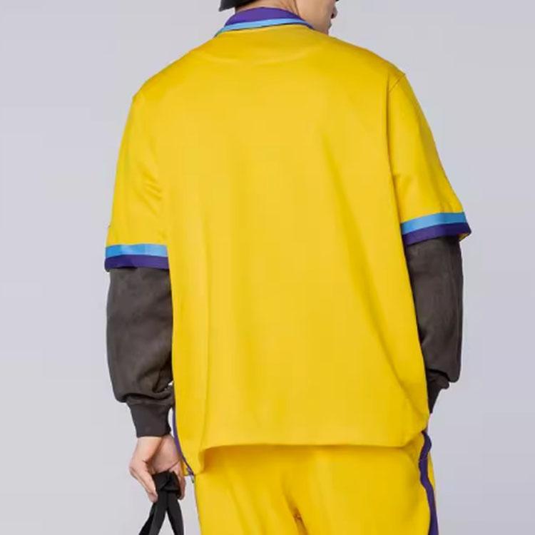 Nike NBA Los Angeles Lakers Showtime Mixtape Edition T-shirt Yellow Men Streetwear DB2455-728