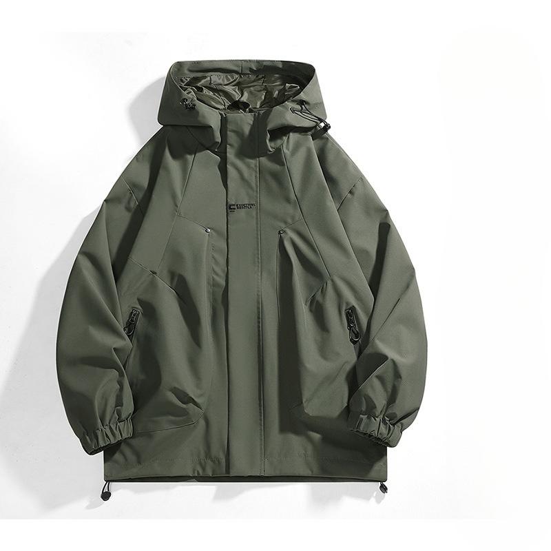 Autumn and Winter New Trendy Outdoor Three-proof Jacket Single-shot Hooded Jacket Loose Jacket Top Jacket