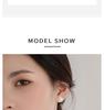 S925 Sterling Silver Diamond-Inlaid Rose Pearl Stud Earrings - Women’s Japanese Korean Niche Luxury, Comfortable for Sleeping with Pierced Ears