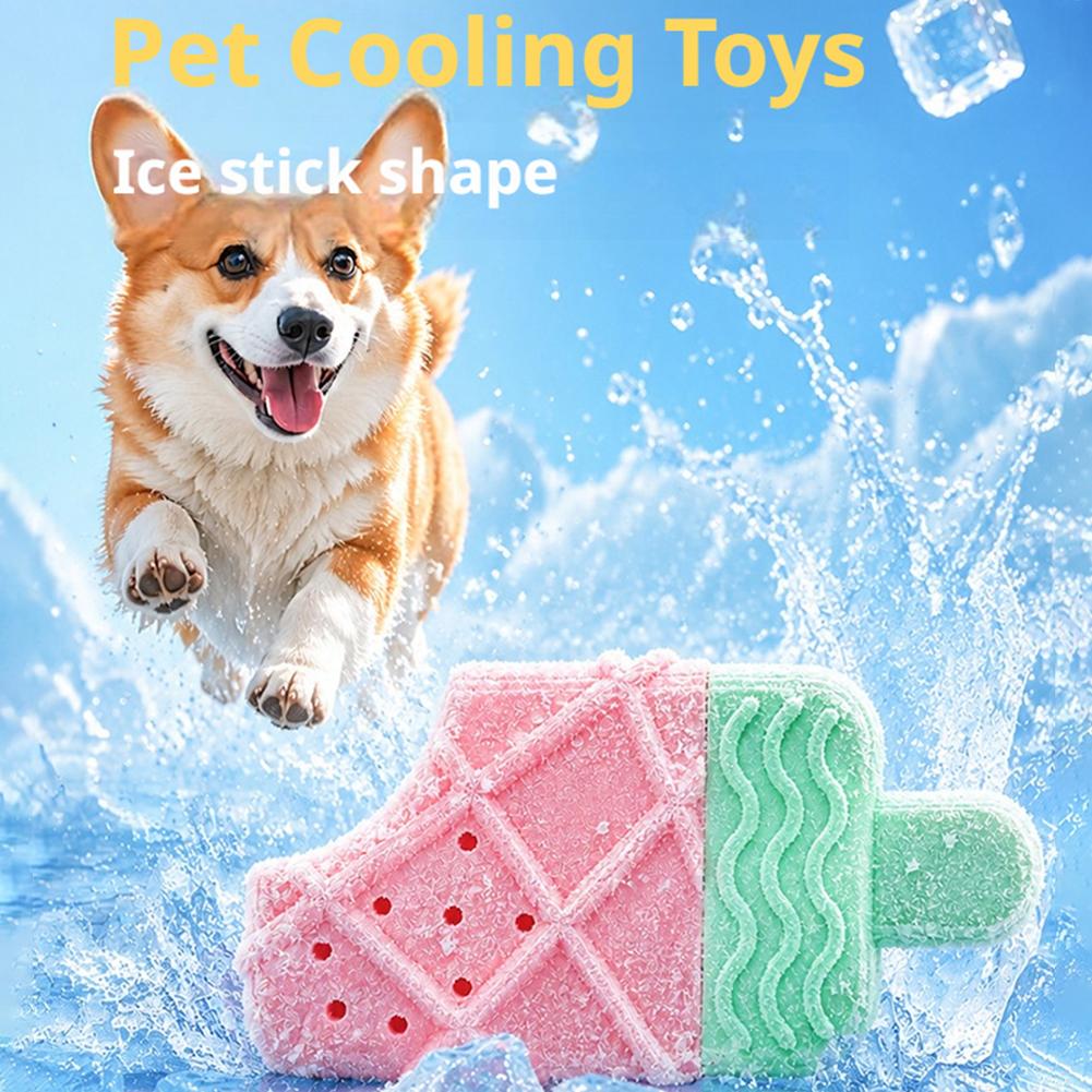Freezable Dog Teething Toy Ice Popsicle Pet Chew Toy Cooling Summer Toy For Puppies Teeth Cleaning Massage Durable Tpr