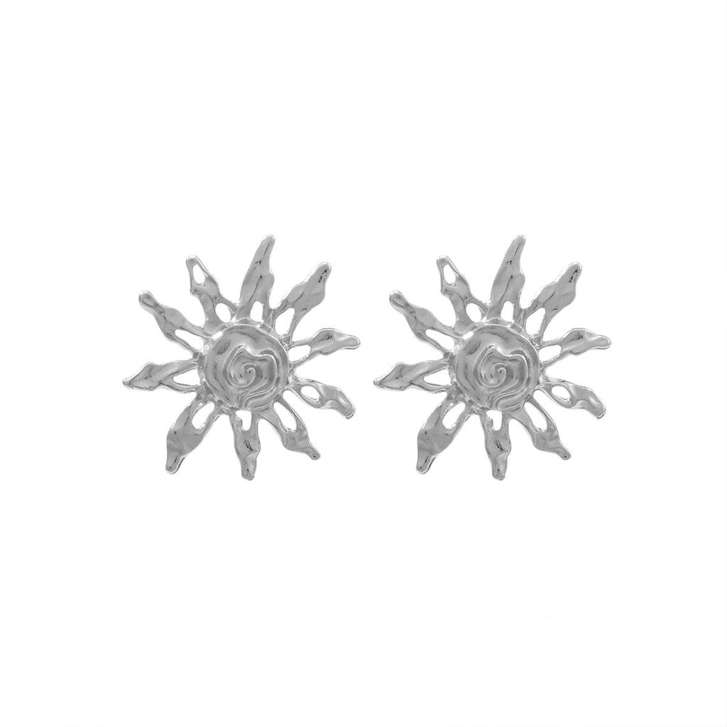 2025 New Fashion Gold Women's Earrings Elegant Geometric Sunflower Earrings Fashion Women's Accessories