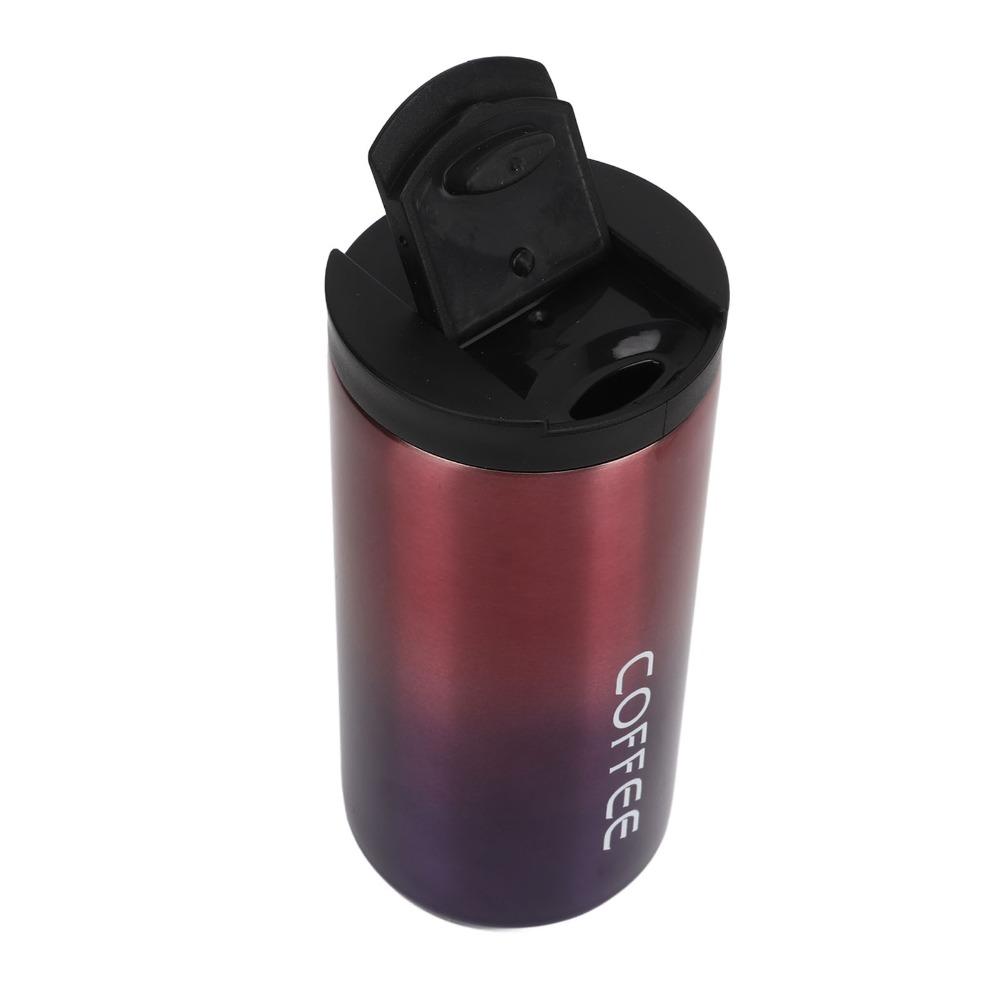 201 Shell Travel Tumbler Gradient Water Bottle Portable Insulated Coffee Mug Outdoor