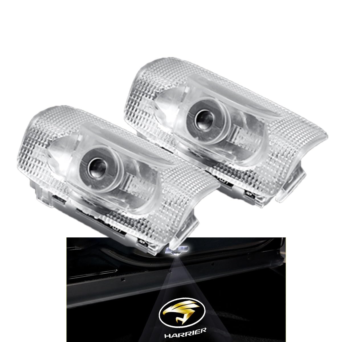 

Ltsplay Harrier 04 Door Welcome Lights with HD Logo Adjustable Set of Car Courtesy Lamps Projection, Angle, 2,