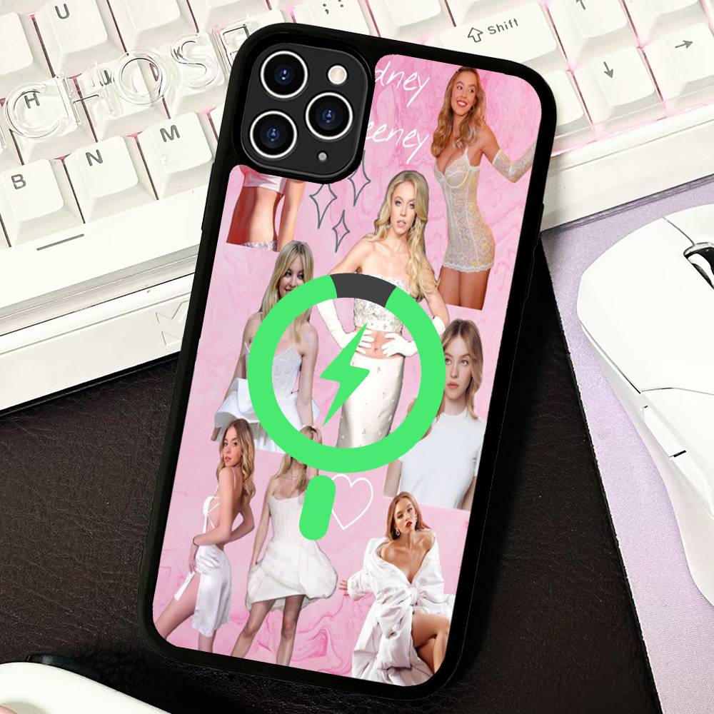 

Singer Sydney S-Sweeney Phone Case For IPhone 17 16 15 14 13 12 11 Pro Max For Wireless Charger Cover iPhone 12 pro