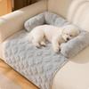 Machine Washable Dog Bed with Bolsters Non-Slip Soft Pet Bedding Cozy