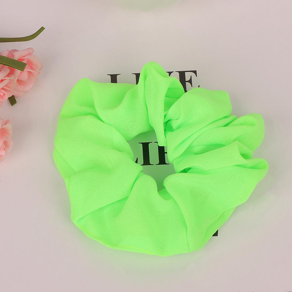Frauen Mädchen Neon Scrunchies Elastische Haargummis Einfarbig Zopfgummi Fluoreszierende Farbe Helles Seil Frauen Haarschmuck