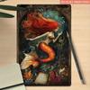 Vintage Redhead Mermaid Metal Tin Sign Wall Decor Retro Cafe Bar Ocean Art