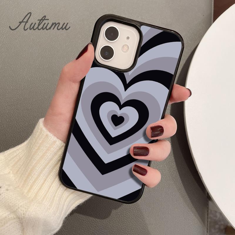 Illusion Herzen Handyhülle für iPhone 11 12 13 14 Pro Max mini X XR XS SE 2020 5 6S 7 8 Plus Samsung Galaxy S21 S22 Hülle