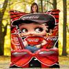 Christmas Gift Halloween Themed Cola Beverage Coca Cola Blanket Soft Home Furnishing Nap Decoration Four Seasons Warm Sherpa Blanket U24