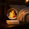 Magnetic Levitation Christmas Sleigh Santa Claus Ornament, Floating Lighted Tree with Rotating Magical Hovering Decor Base And Warm LED Lights
