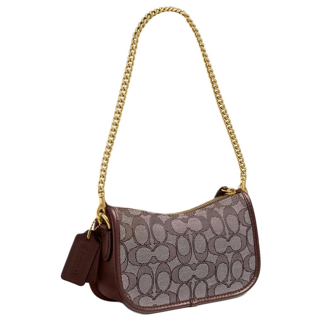 Coach Swinger 20 Classic Monogram Leather Handbag Small Women Handbags Oak Maple CDG68-B4S0M