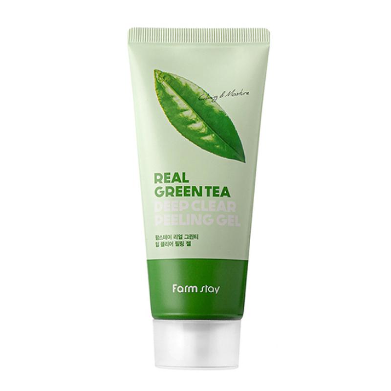 FARMSTAY Real Green Tea Deep Clear Peeling Gel 100ml