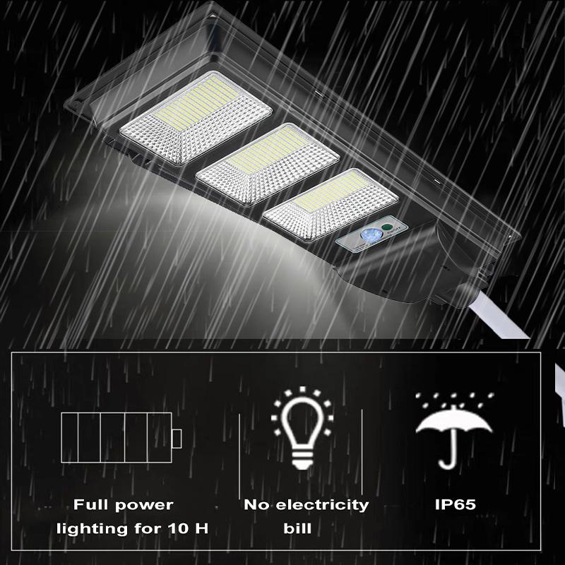 200W/400W/600W/800W LED Solar Lamp Outdoor Solar Lamp Powered Sunlight Radar PIR Motion Sensor Wall Street Light for Garden Yard
