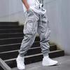 Trendy Brand Men's Casual Pants, Multi-pocket  Loose Feet