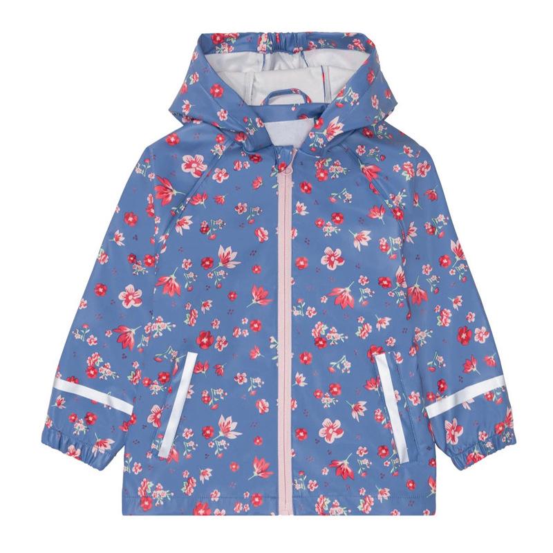 

Kids Cartoon Rain Poncho - Split Design for Toddlers, Kindergarten, Elementary Boys & Girls 98-104 cm цветочный