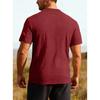 Men Geometric Textured Fabric Crew Neck Short Sleeve Casual Multiple Color Options T Shirt