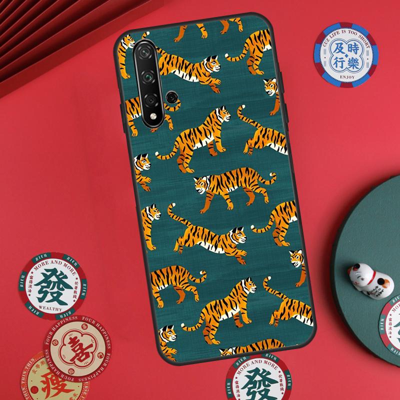 Animal Tiger Art For Huawei Nova Y60 Y70 Y90 Y72 Y73 Y61 Y91 7i 8i 11i 12i 12s 9 10 SE P20 P30 P40 Lite Case