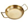 ZISIZ Gold Stainless Steel Divided Dry Pot Serving Platter
