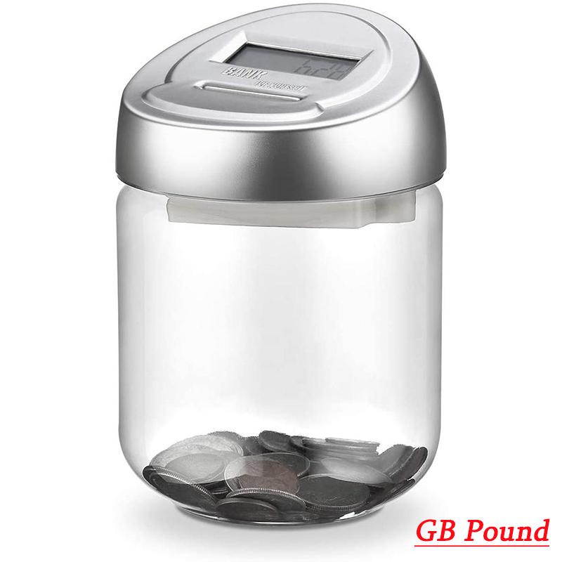 Large Digital Creative Fashion LCD Screen Coin Counting Save Money Automated Coin Bank Piggy Bank Coin Jar Electronic Coin