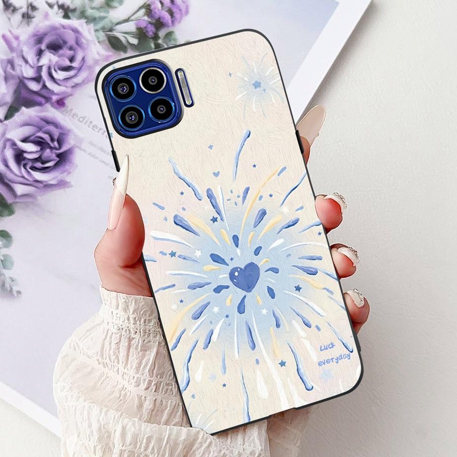 For Motorola Moto One 5G Case Luxury Fashion Painted Cover 6.7'' Soft TPU Phone Case For Motorola One MotoOne 5G Back Cover Bags