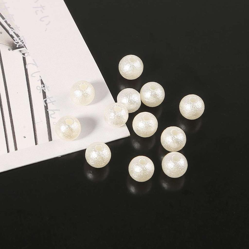 10-500Pcs ABS Wrinkled Pearl Beads for DIY Jewelry Craft Making Home Decoration Art Faux Pearls for Vase Fillers