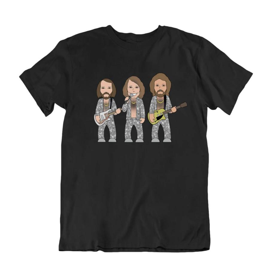 70s Disco Brothers T-Shirt, Music Inspired Cotton Apparel Unisex T-Shirt L