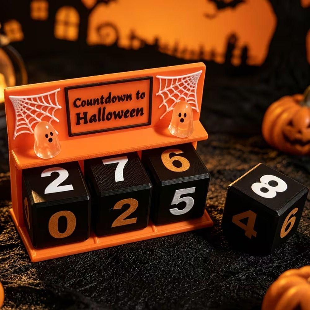 Ornament Desktop Decoration Exquisite Holiday Decor Halloween Theme Countdown Calendar Family