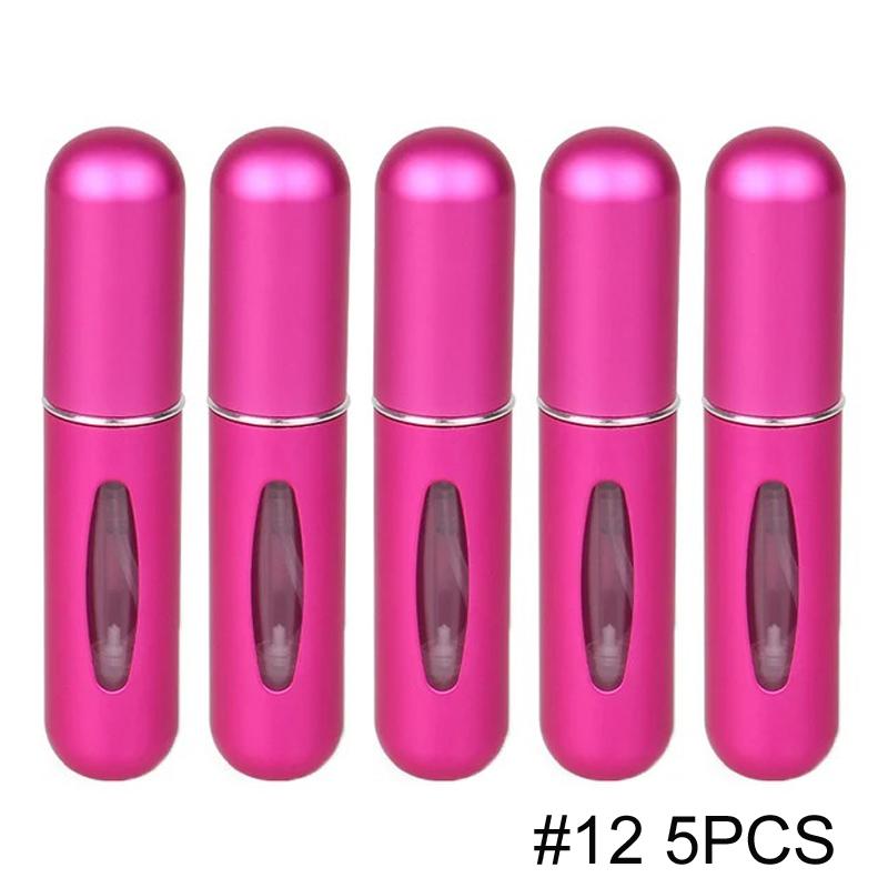 1/5/10PCS 5ml Portable Perfume Atomizer Mini Perfume Bottle Sample Spray Bottle Dispenser Cosmetic Travel Container